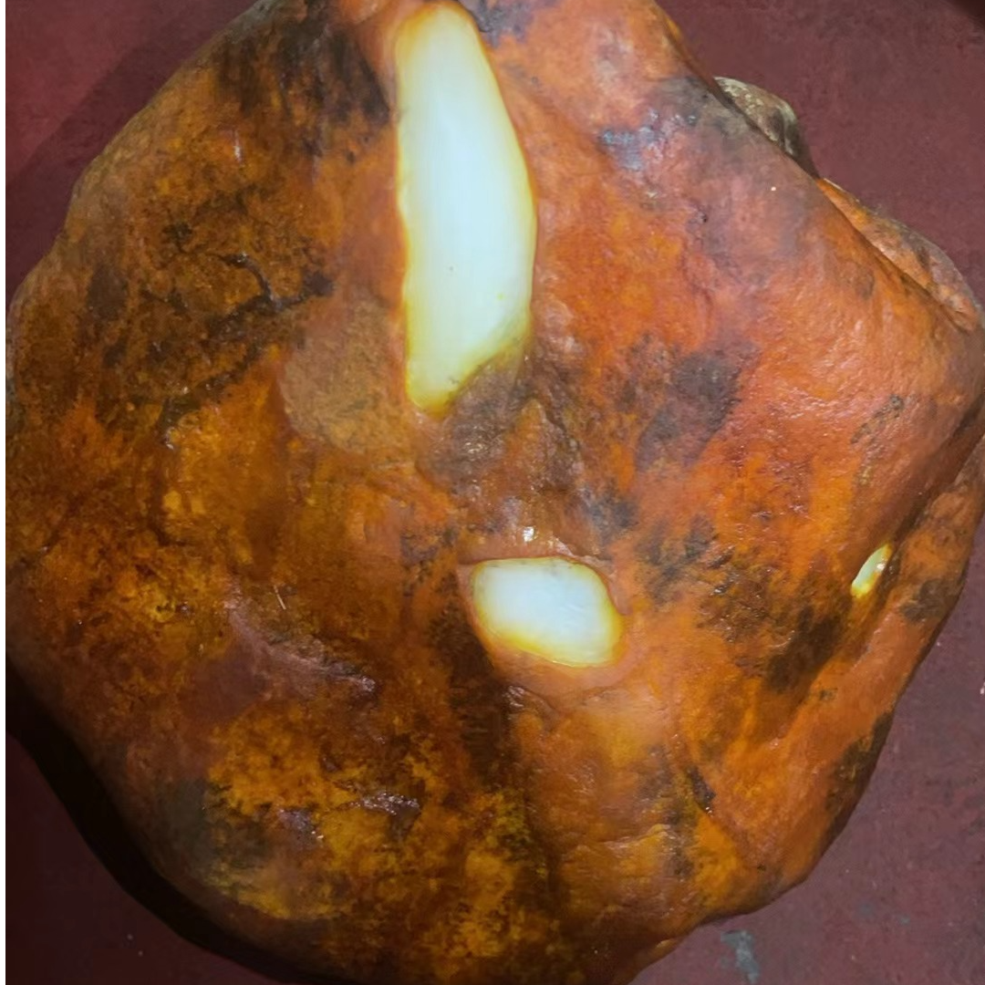 隆隆乡下籽玉和田且末山料观赏盆景石