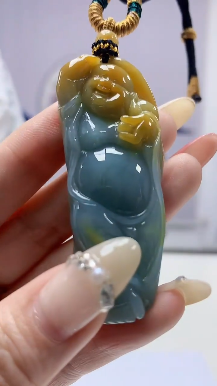 【闪购商品】定制翡翠未镶嵌5028DD-毛货挂件佛143