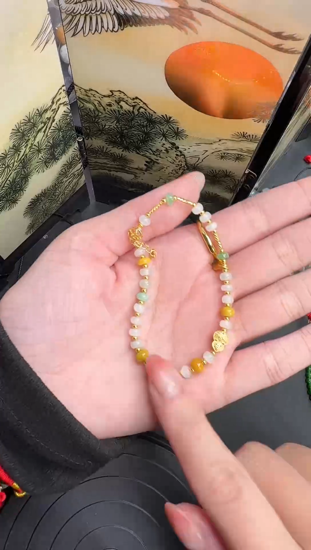 【闪购商品】翡翠手链未镶嵌天然A货翡翠_013珠子手串