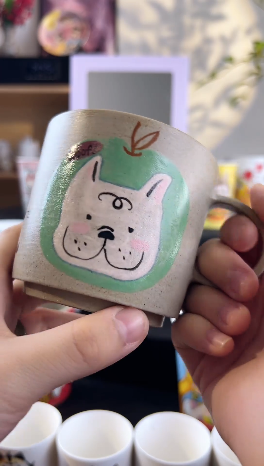 【闪购商品】摆件手工手绘陶瓷小杯杯