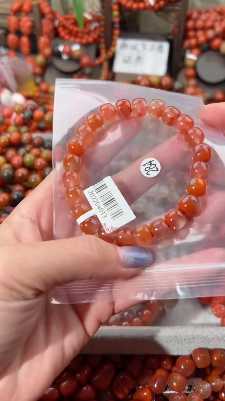 【闪购商品】南红玛瑙手串未镶嵌9+