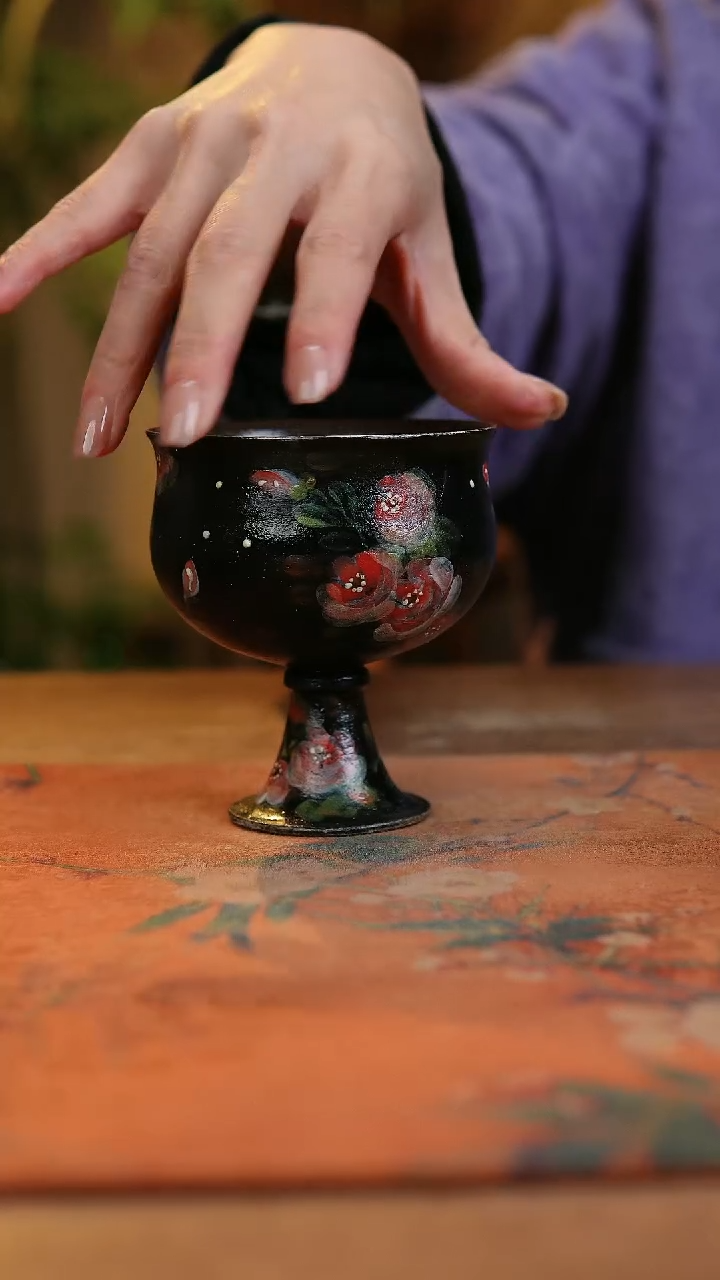 【闪购商品】瓷片1948景德镇手工手绘釉下彩高温瓷