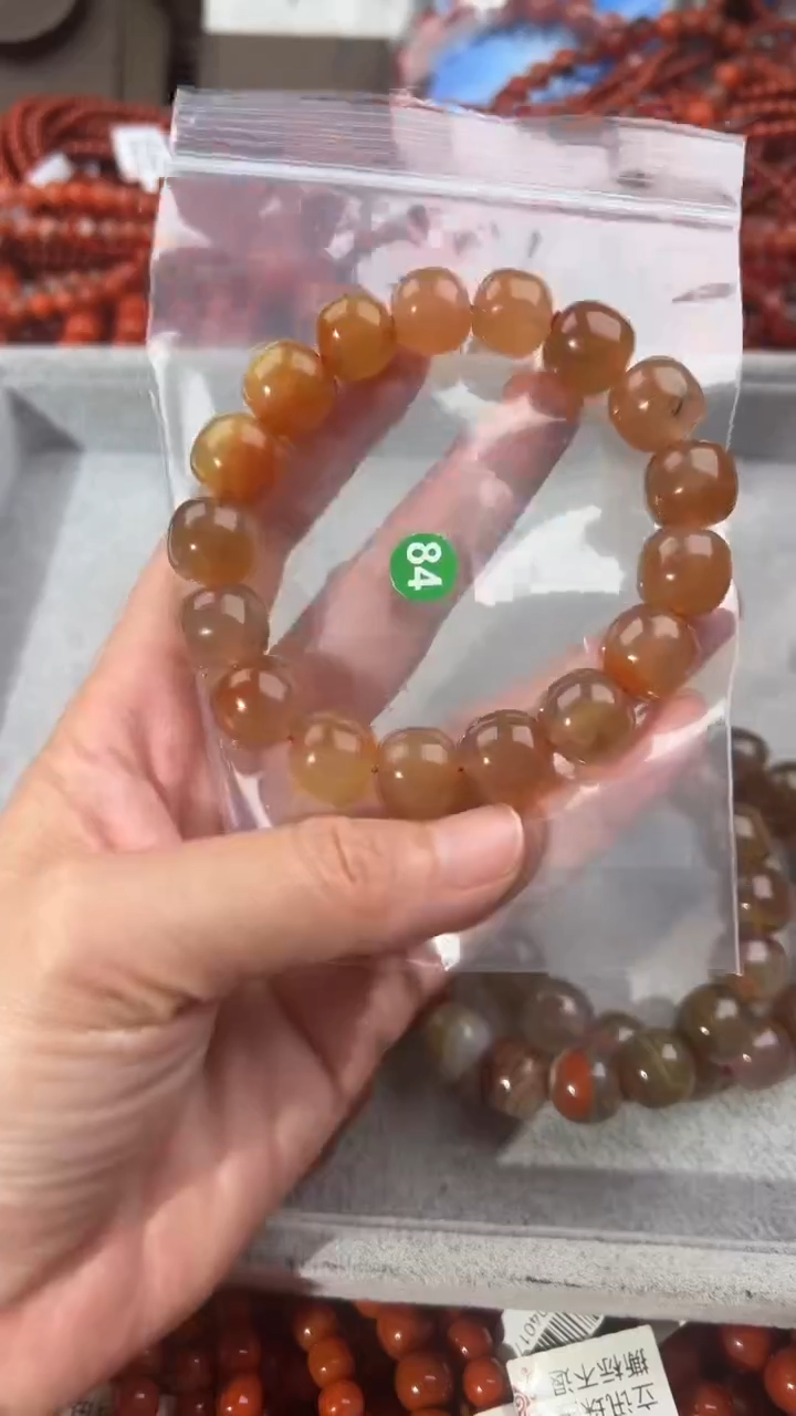 南红玛瑙手串未镶嵌13