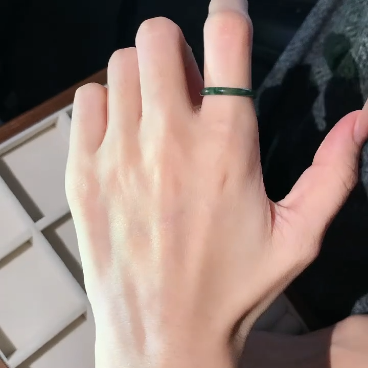 蓝翡戒指-备注圈口