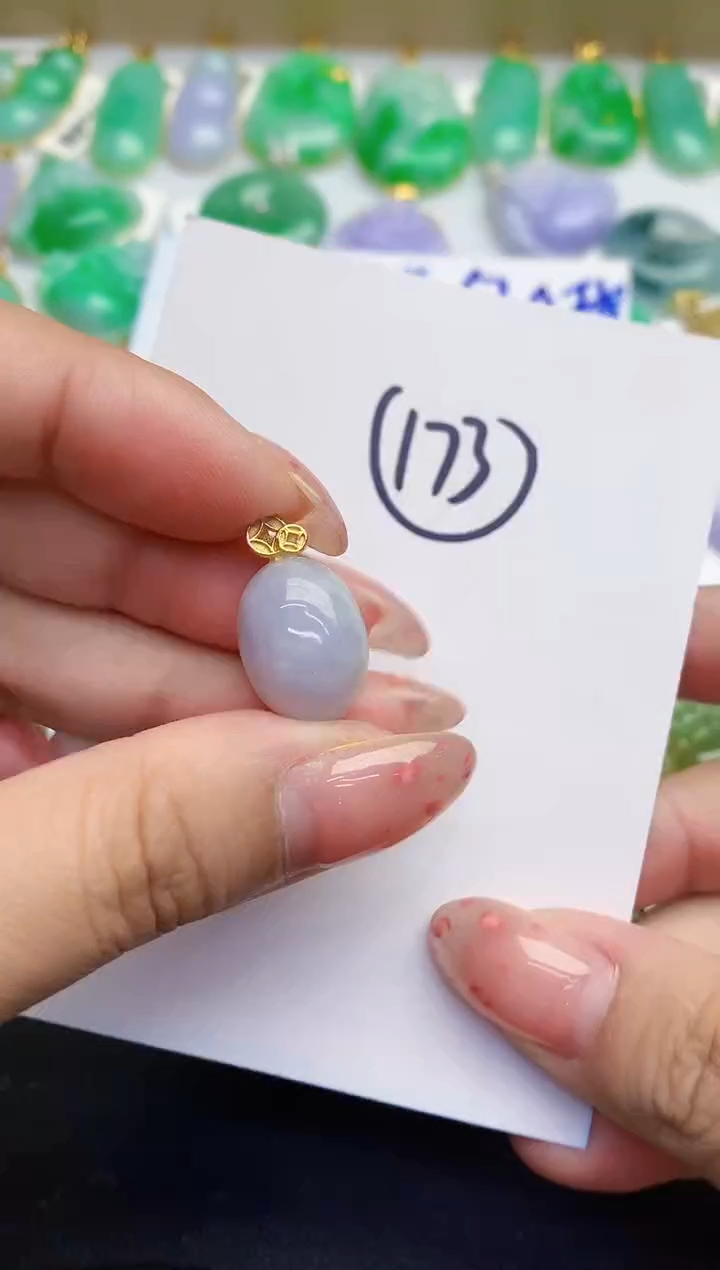 翡翠未镶嵌颈饰缅甸天然翡翠A货