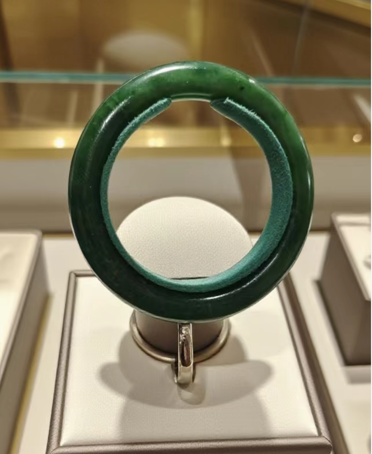 【靳总福利】和田玉未镶嵌多样性发一碧玉手镯  211