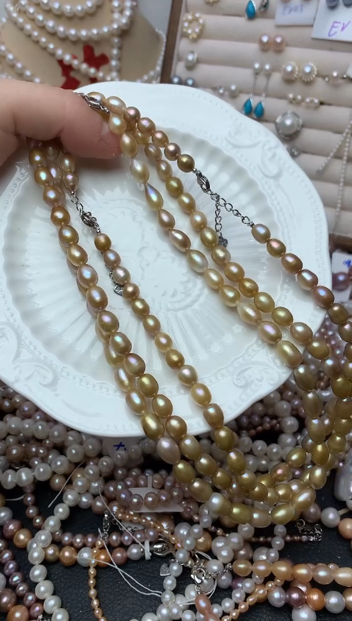 【闪购商品】淡水珍珠项链7-8未镶嵌x5项链