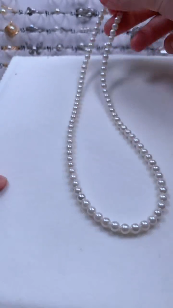 【闪购商品】海水珍珠颈饰银S925镶嵌海水AKOYA珍珠串链