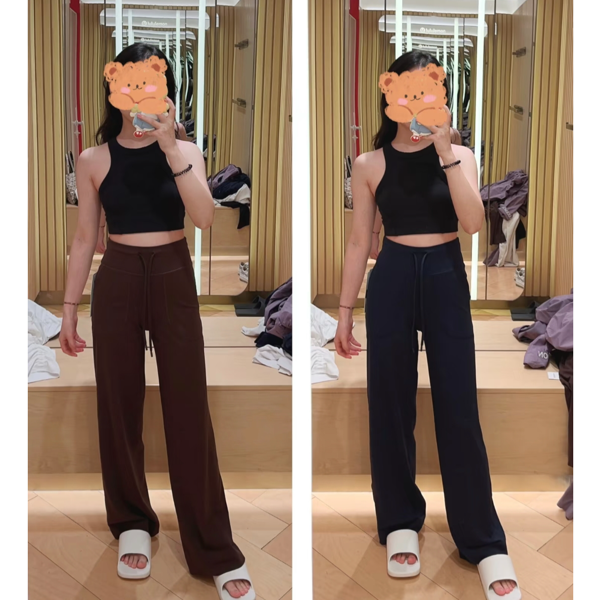 lu家 直筒裤 Throwback still宽松舒适直筒裤瑜伽裤