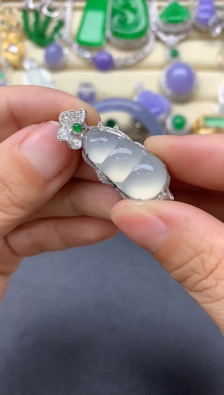 【闪购商品】翡翠颈饰18K金镶嵌716-中国好珍宝