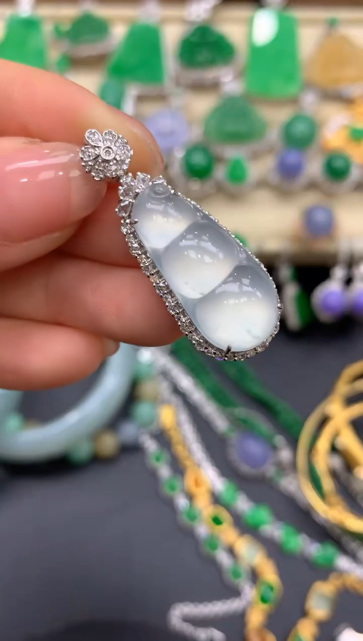 【闪购商品】翡翠颈饰18K金镶嵌506-中国好珍宝