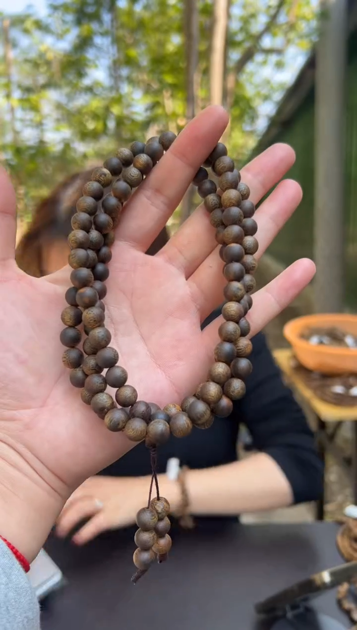 【闪购商品】沉香手串32克乌身圆叶0.8手串