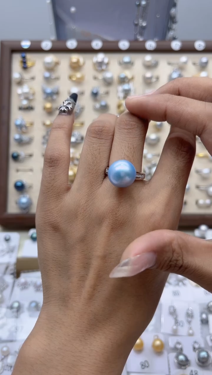 【闪购商品】淡水珍珠戒指合金47