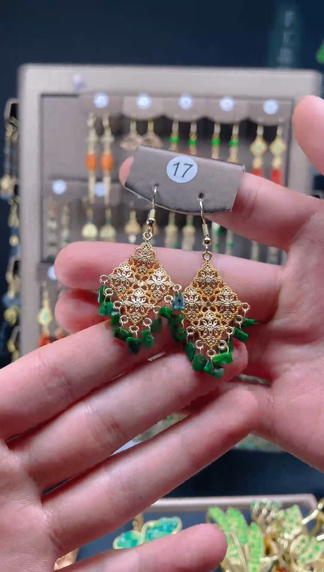 【闪购商品】翡翠耳饰合金087翡翠饰品