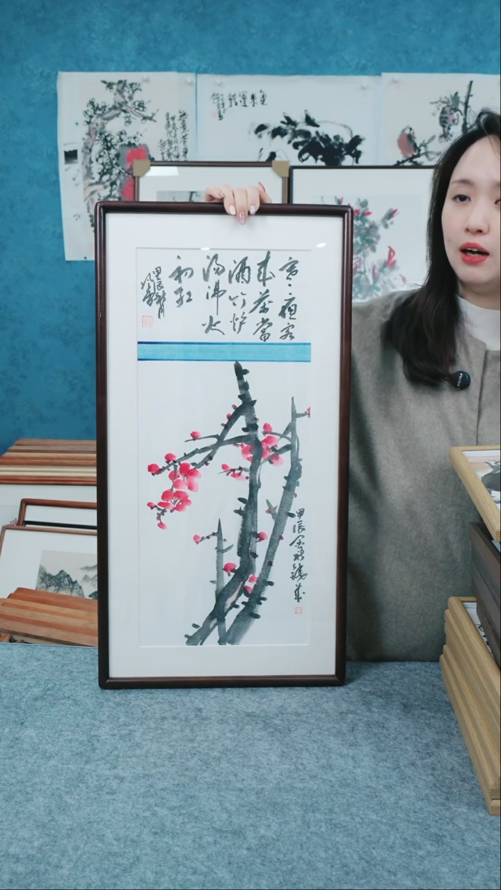 【闪购商品】国画33*66本土老师花鸟