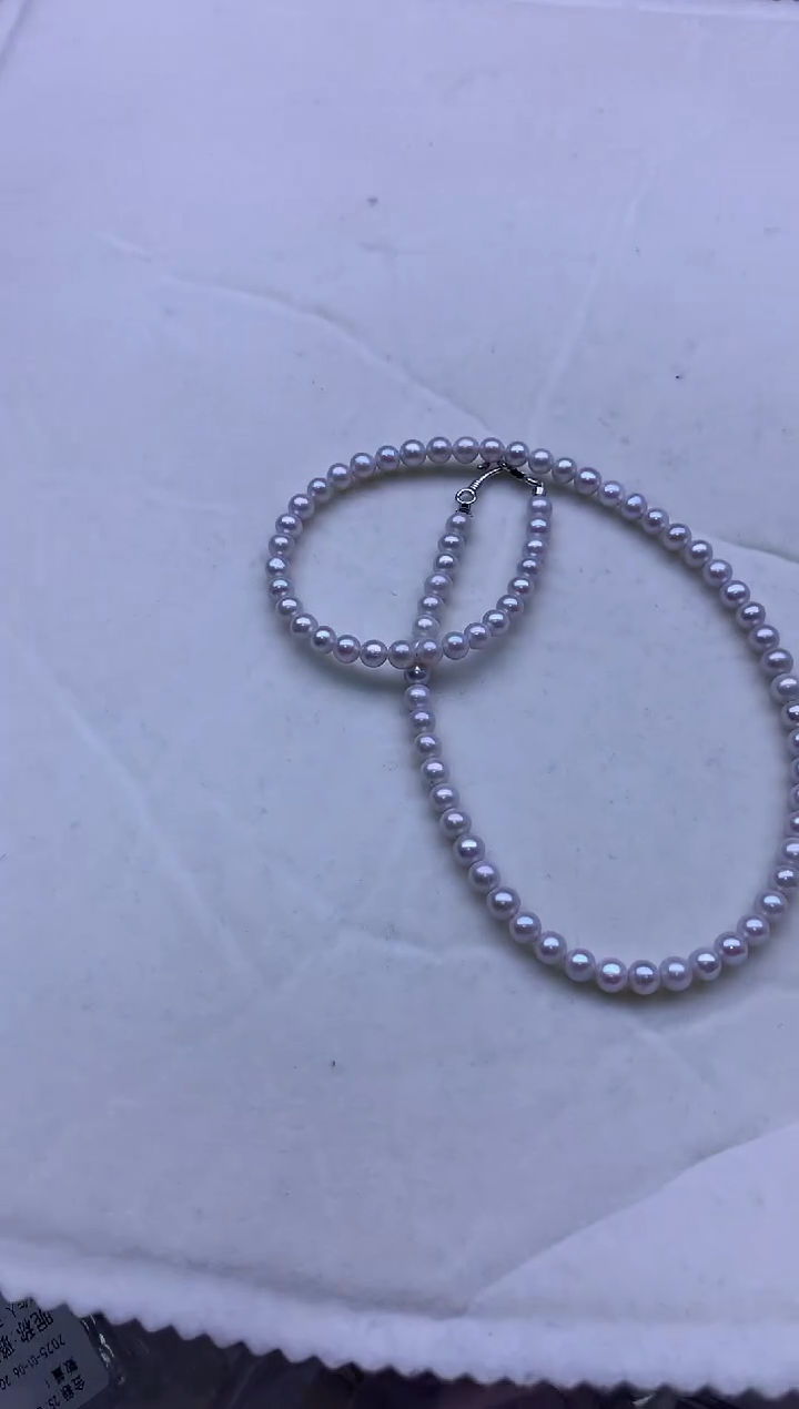 【闪购商品】淡水珍珠项链银S925镶嵌淡水珍珠项链