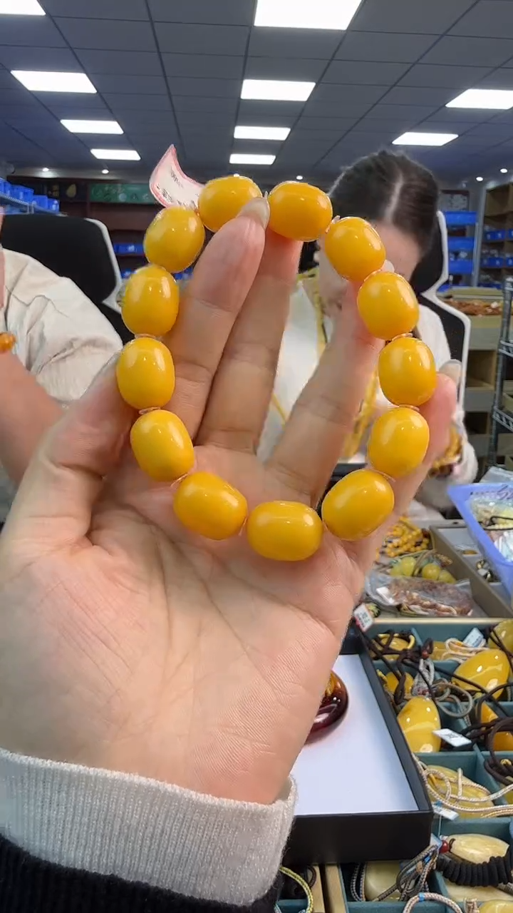 手链琥珀未镶嵌163秒拍号 假一罚三 