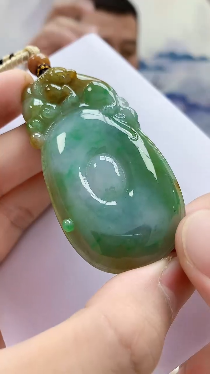 未镶嵌定制翡翠4898bb-毛货挂件91