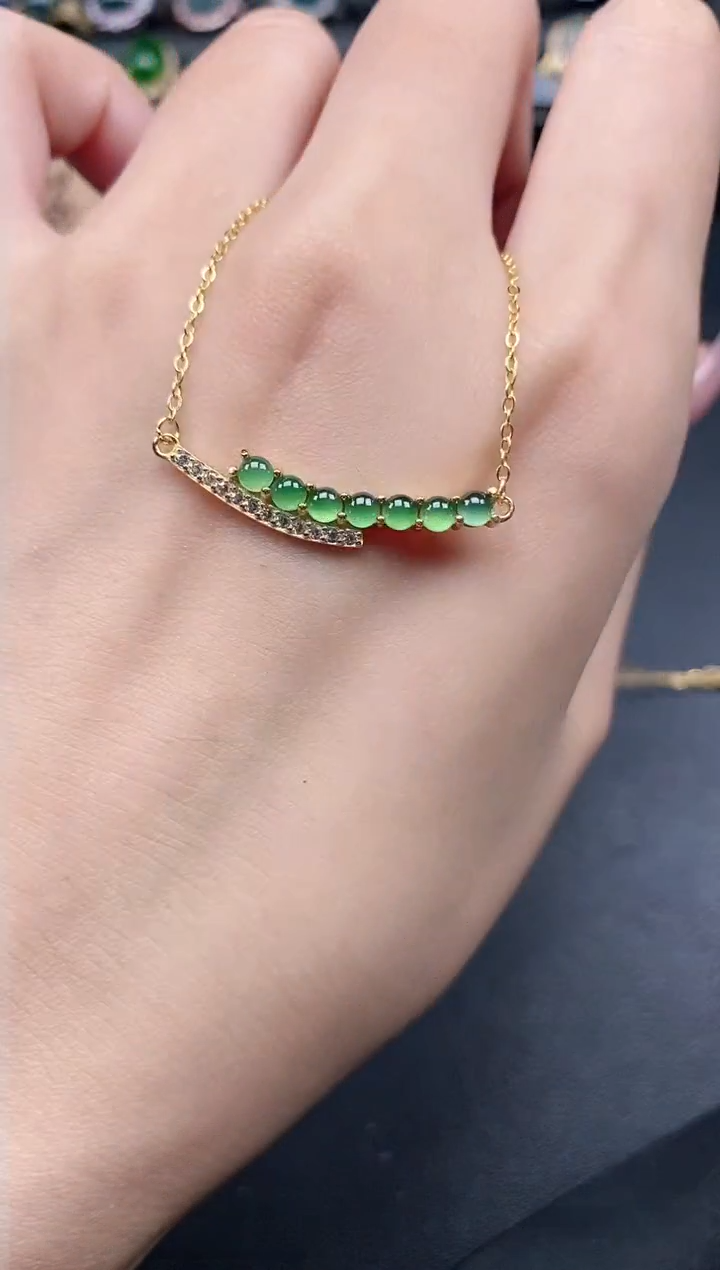 翡翠戒指银S925镶嵌5151-4