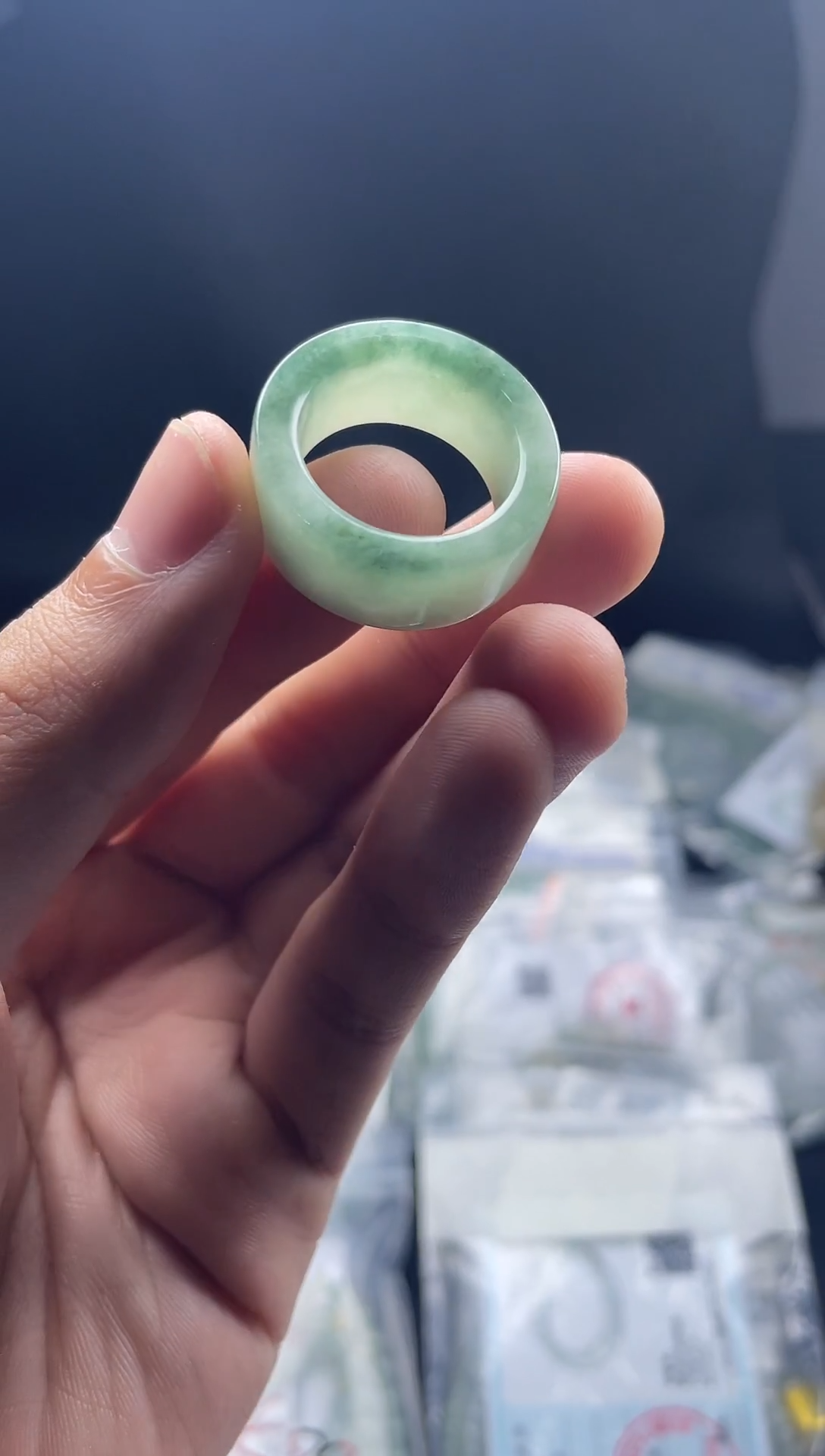 未镶嵌戒圈翡翠缅甸天然翡翠a货戒圈