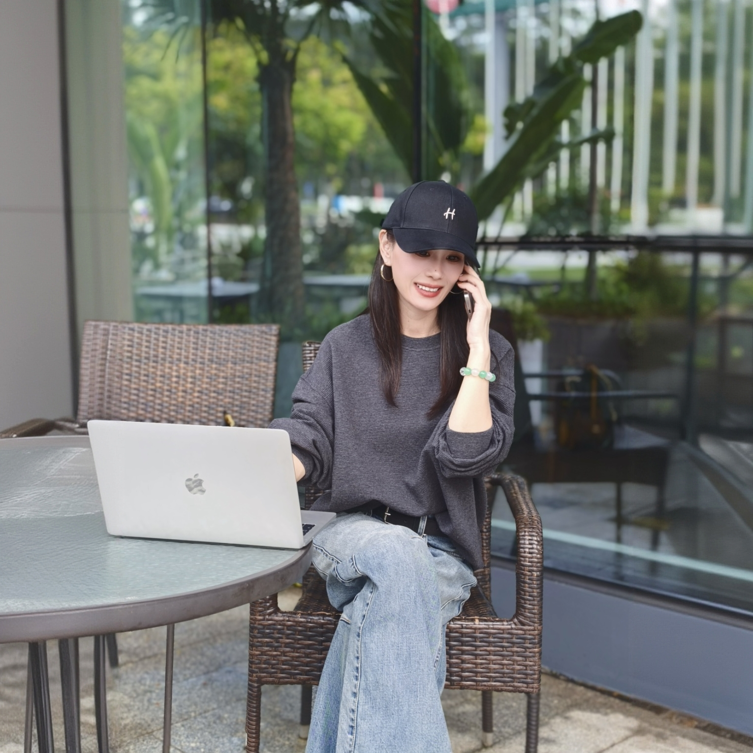 ZUIMEI HOME 秋季港风圆领宽松卫衣慵懒松弛感柔软透气百搭休闲