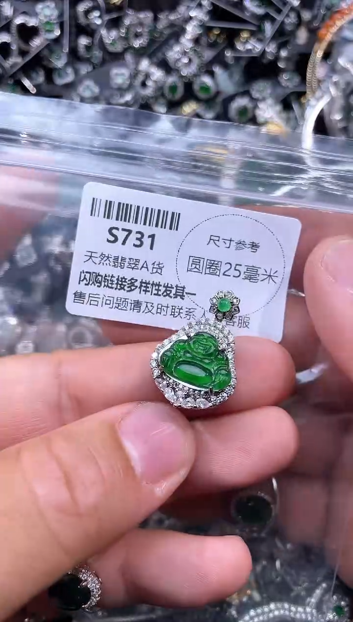 【闪购商品】翡翠未镶嵌颈饰S731吊坠