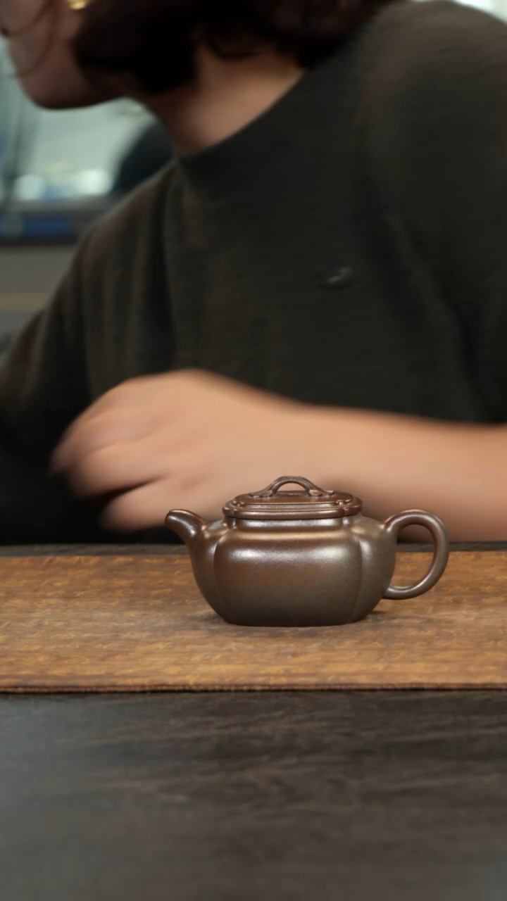 茶壶紫砂尸*青灰紫泥柴烧宝玉