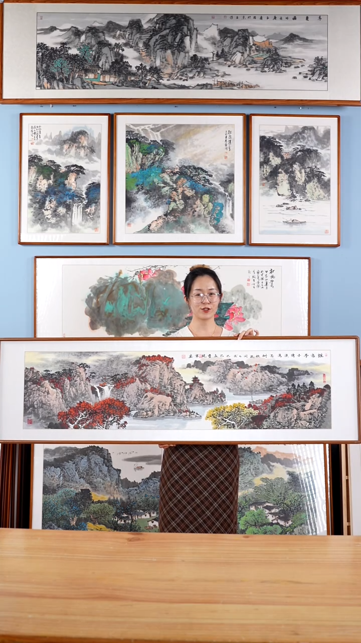 【闪购商品】国画张现军《亭子傍溪高树扶疏》162*47