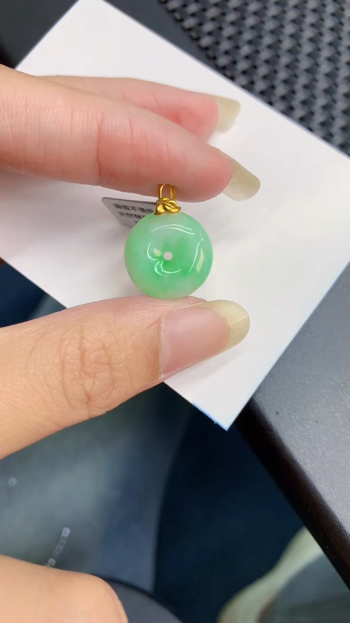 【闪购商品】翡翠颈饰18K金镶嵌           8