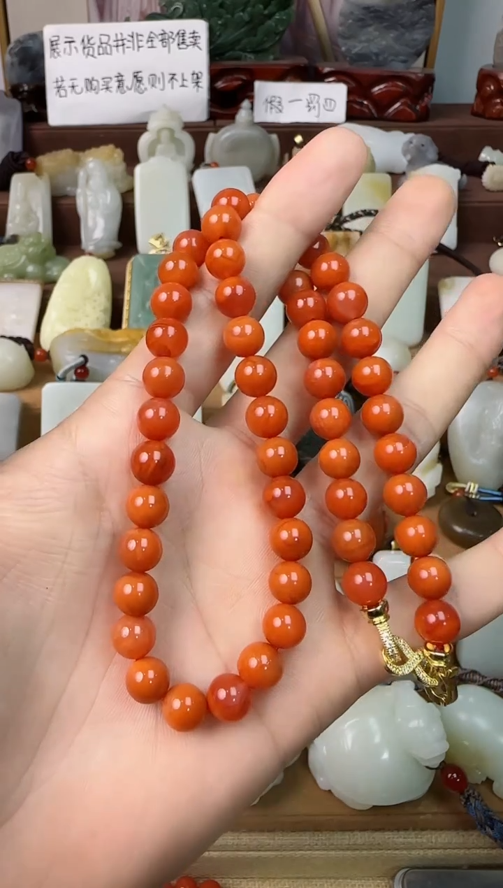 玛瑙/玉髓颈饰未镶嵌南红项链
