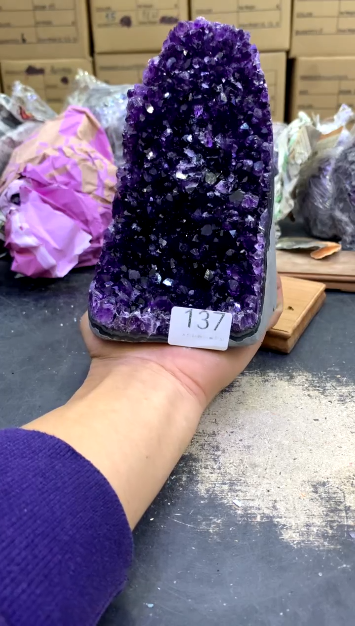 【闪购商品】水晶摆件未镶嵌天然紫水晶摆件137