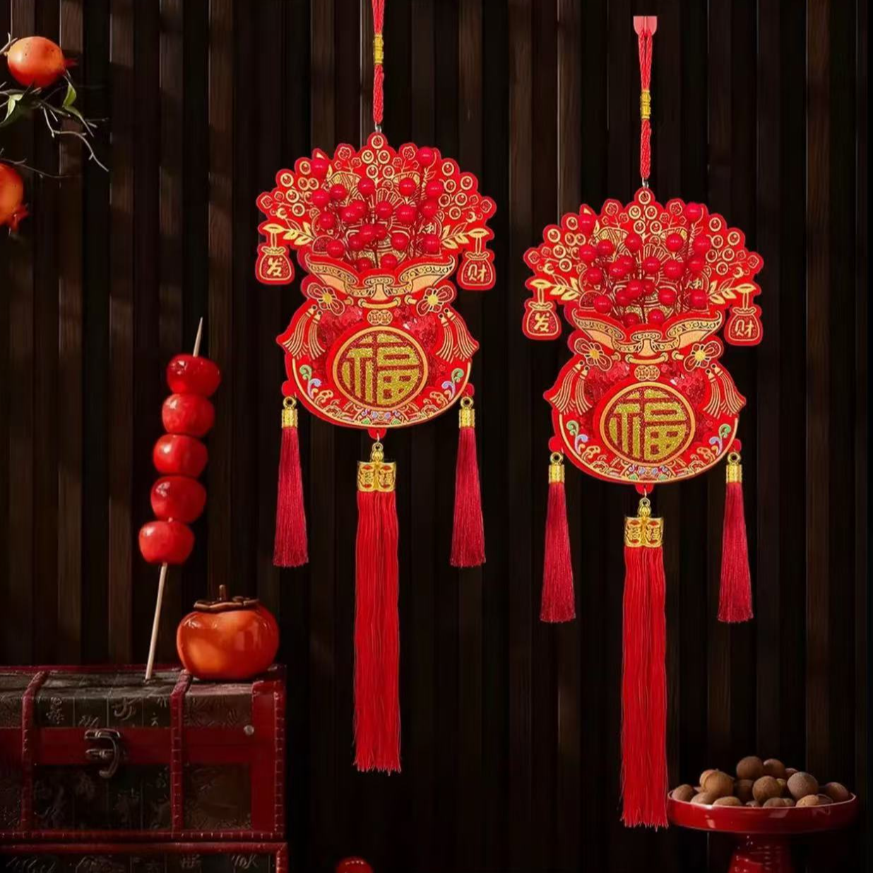 DL012【拍一发二】新年春节客厅玄关入户门乔迁新居装饰