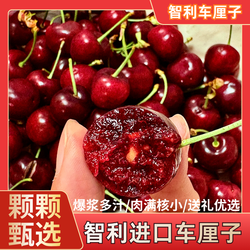 【3JD】顺丰次日达 智利空运进口车厘子 坏果包赔 内附果径卡800g 礼盒装 DM桑提娜樱桃智利共和国