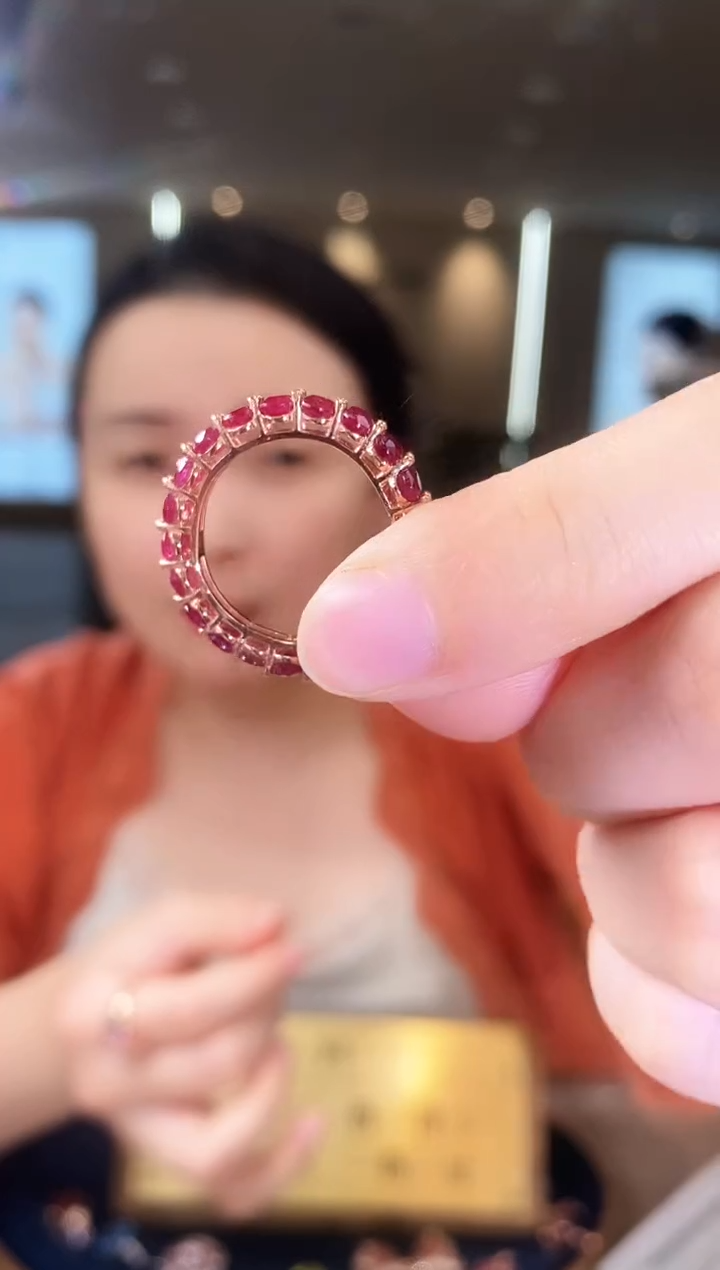【闪购商品】红宝石戒指银S925镶嵌09