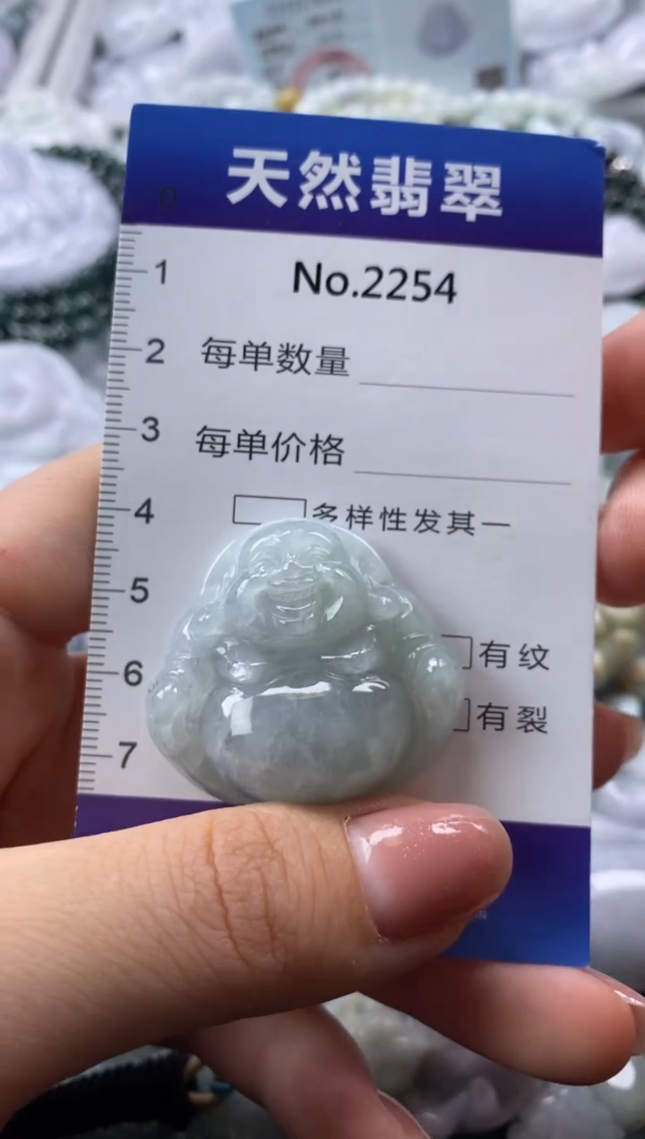 翡翠未镶嵌颈饰缅甸A货翡翠2254