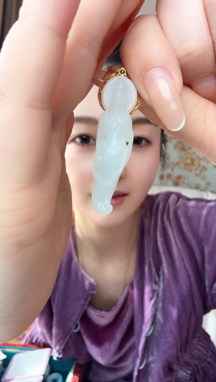 【闪购商品】和田玉颈饰未镶嵌和田玉观音吊坠