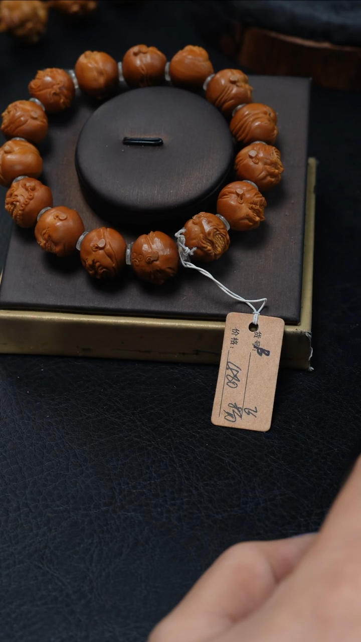 橄榄核手串/手链鱼子精品核雕