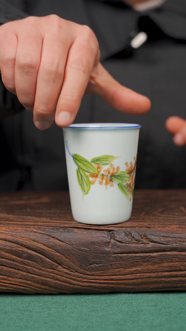 【闪购商品】瓷片10景德镇杯釉下手工手绘瓷器