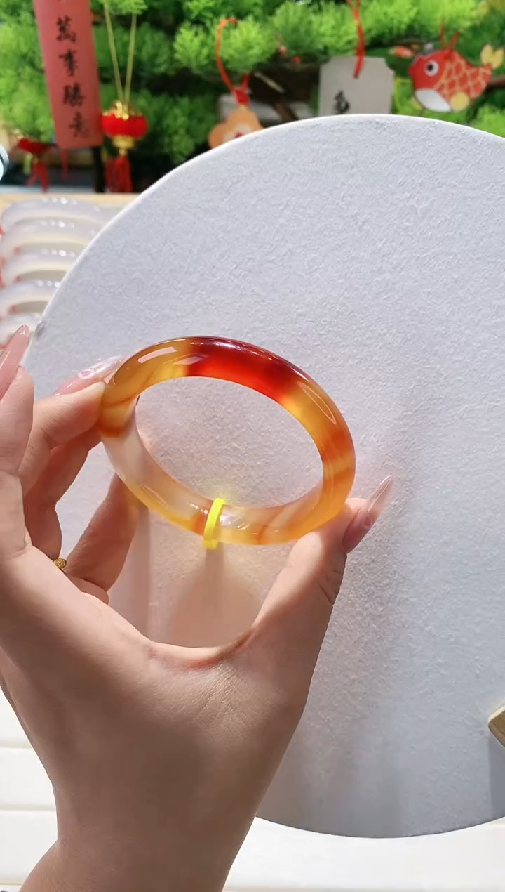 【闪购商品】玛瑙/玉髓手镯未镶嵌92-54.5