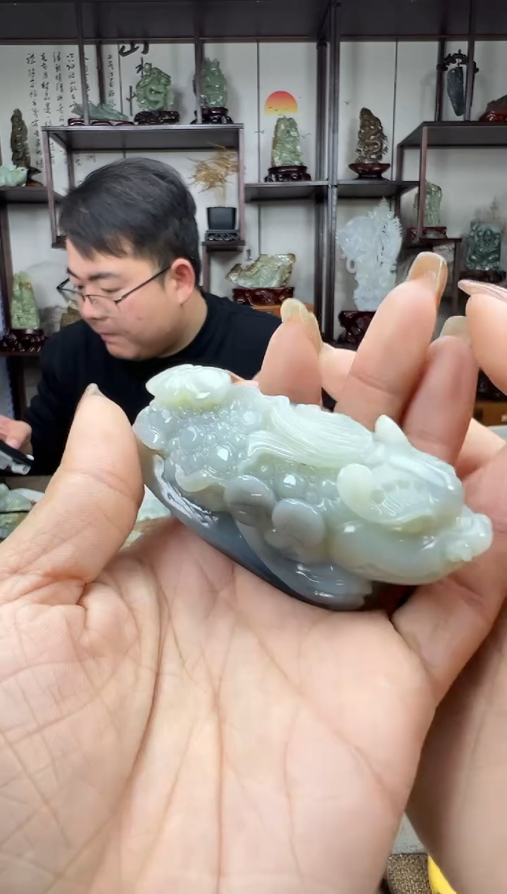 未镶嵌和田玉把件心**橙1