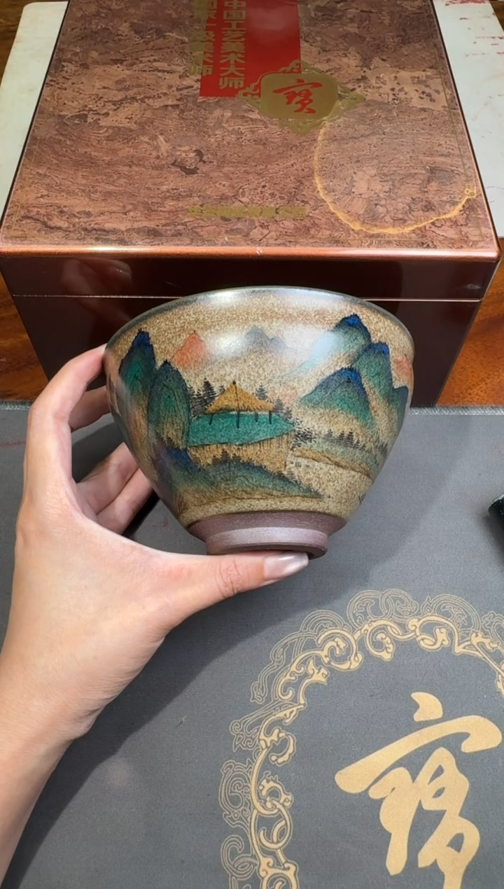 茶盏黄宝庆代表作千里江山点茶97