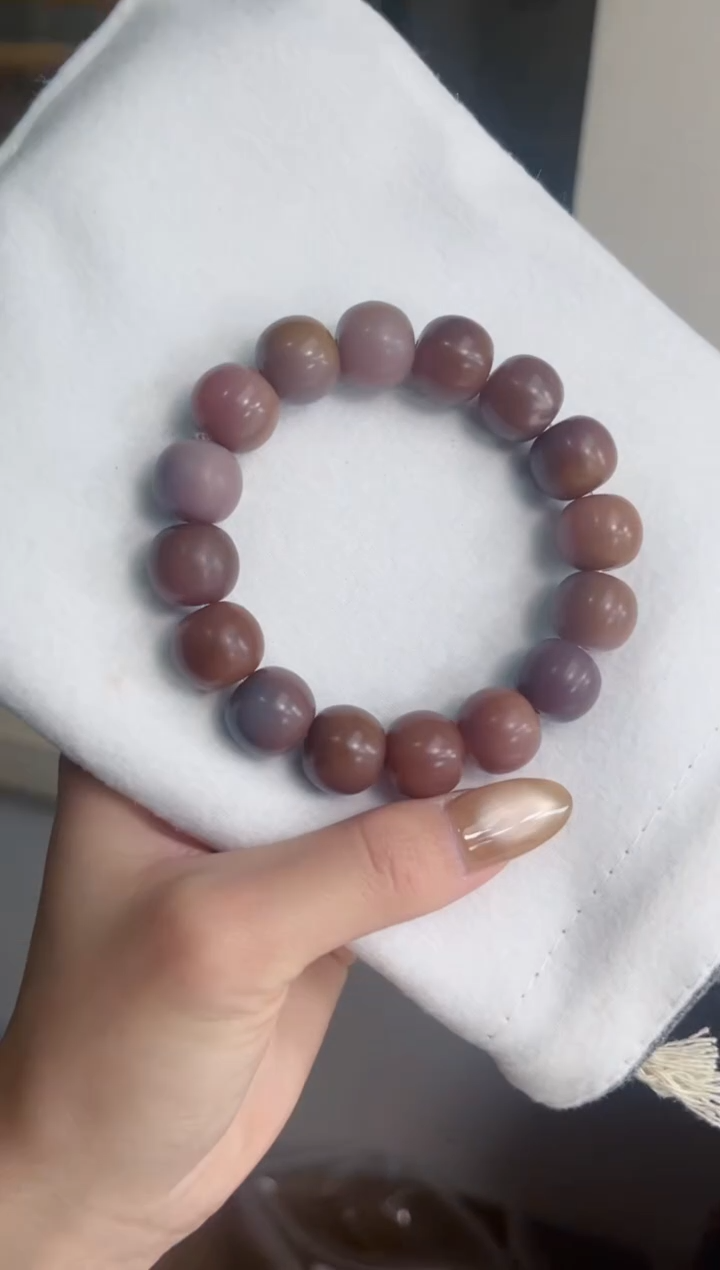 手串菩提根/象牙果i04紫美人干磨苹果12*14mm手串