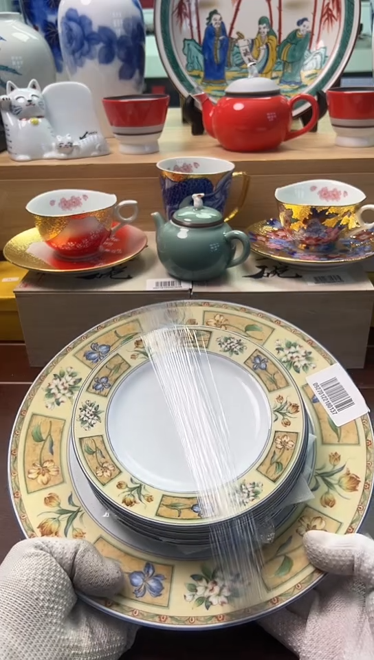 【闪购商品】1大5小中古回流瓷器好看，谨慎参拍