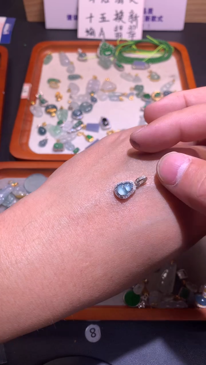 【闪购商品】翡翠吊坠(不含链)银S925镶嵌1