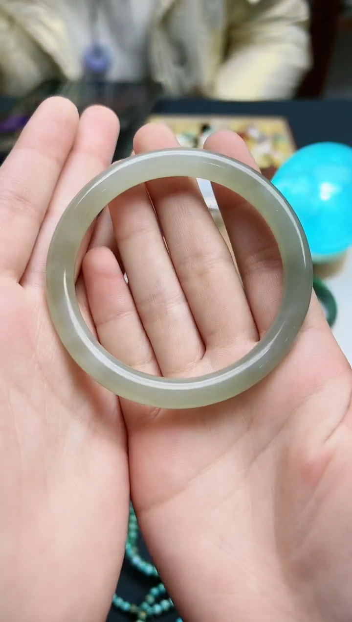 【闪购商品】和田玉手镯未镶嵌和田玉57+#3#手镯*1 ZD