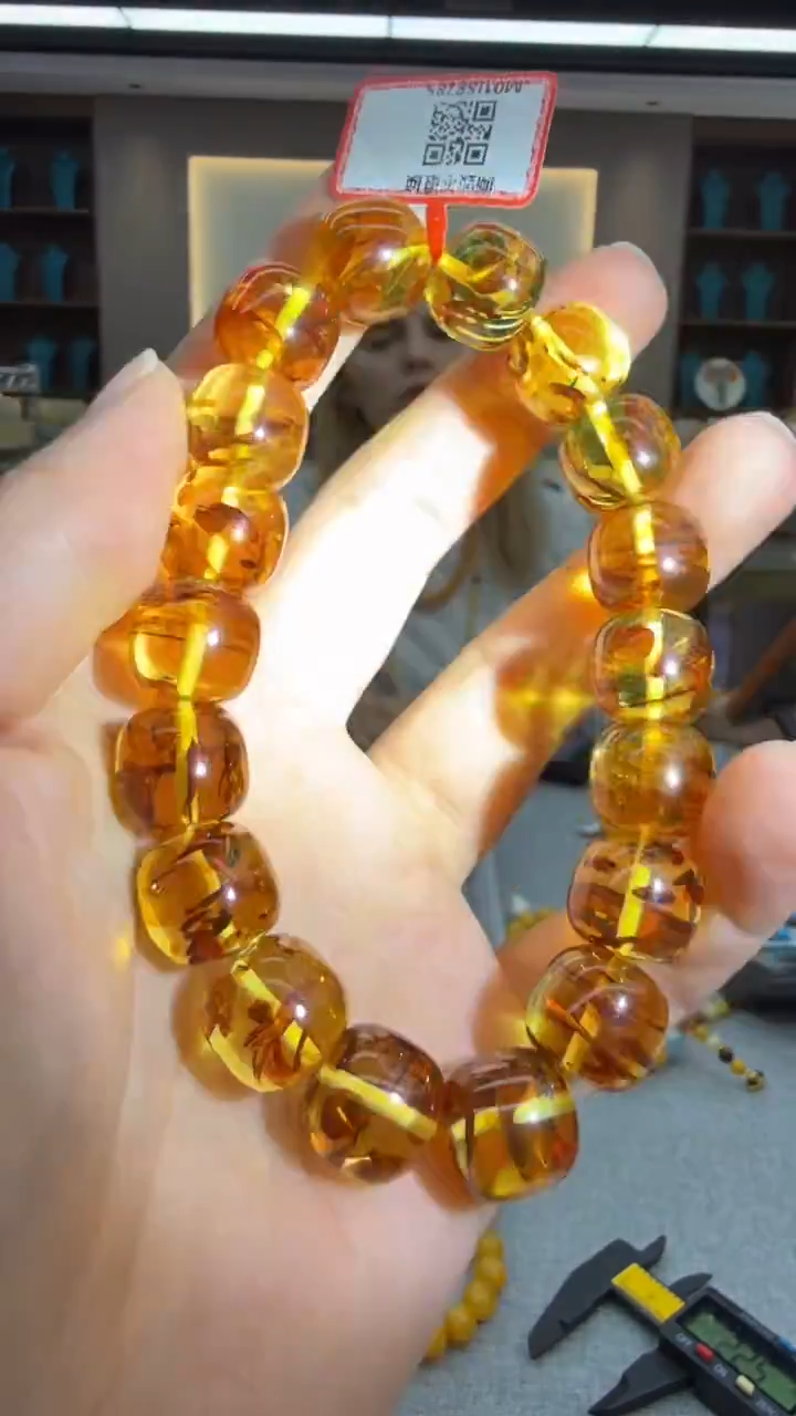 手链琥珀未镶嵌401秒拍号 假一罚三