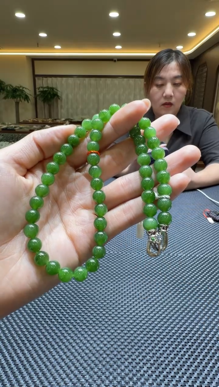 颈饰未镶嵌和田玉项链7-8mm