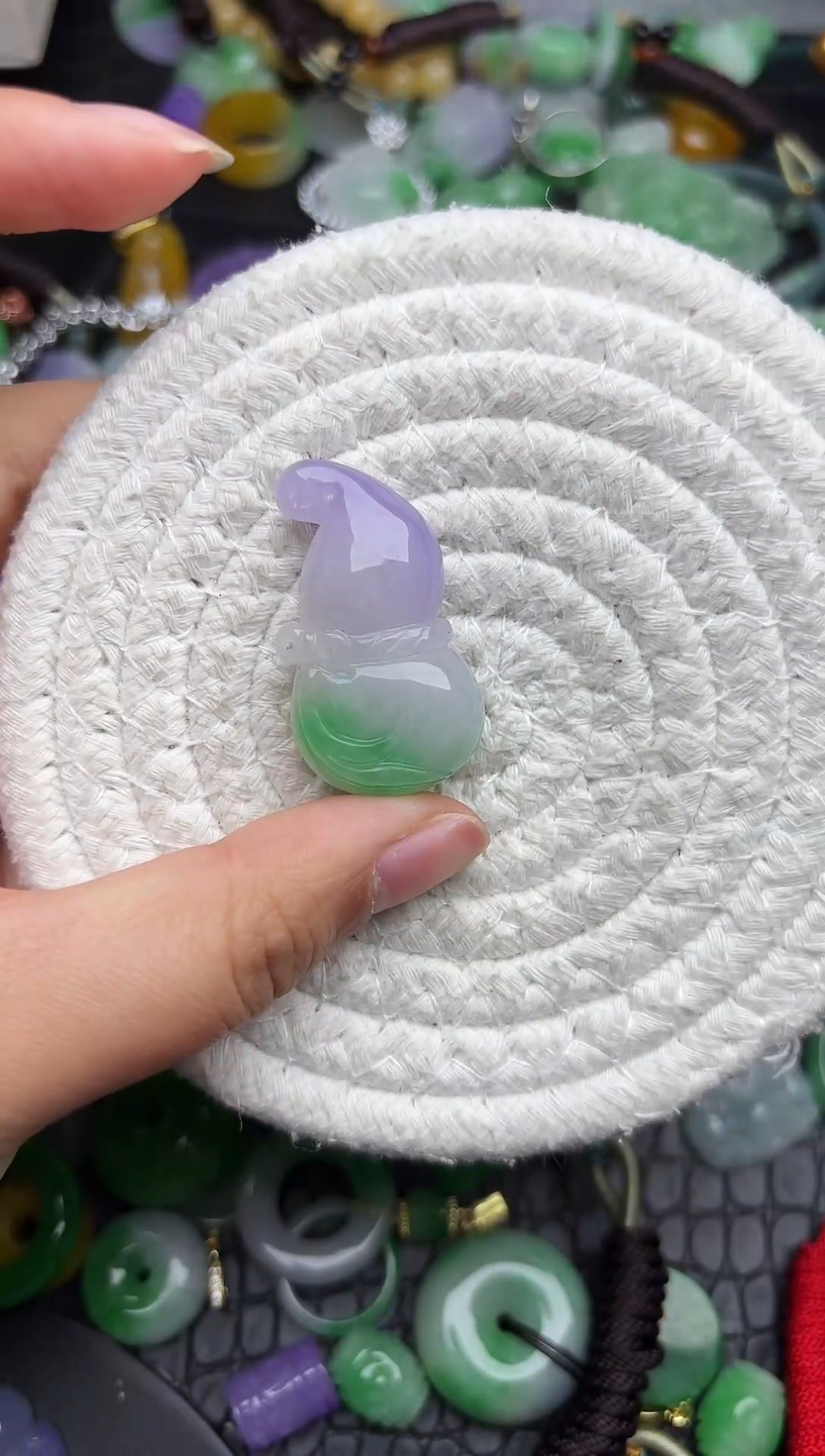 颈饰未镶嵌翡翠缅甸翡翠吊坠