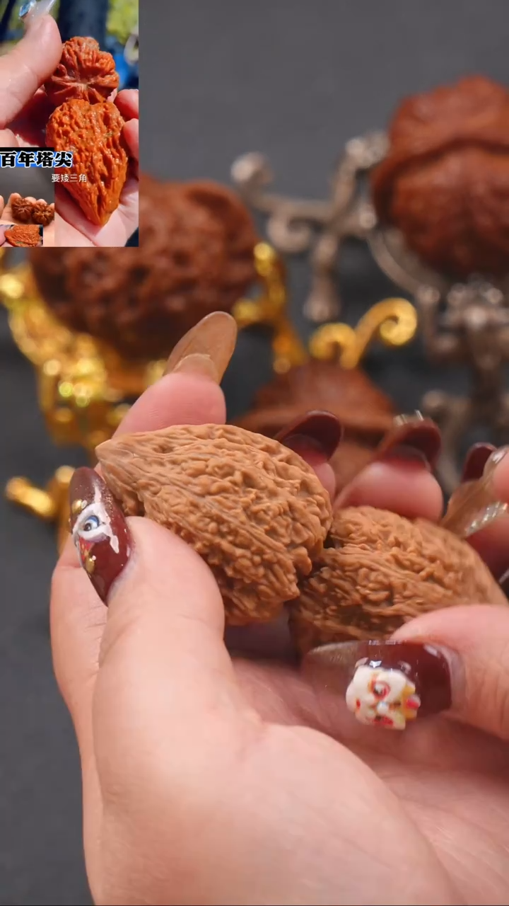 【闪购商品】文玩核桃把件30蚂蚁王金字塔