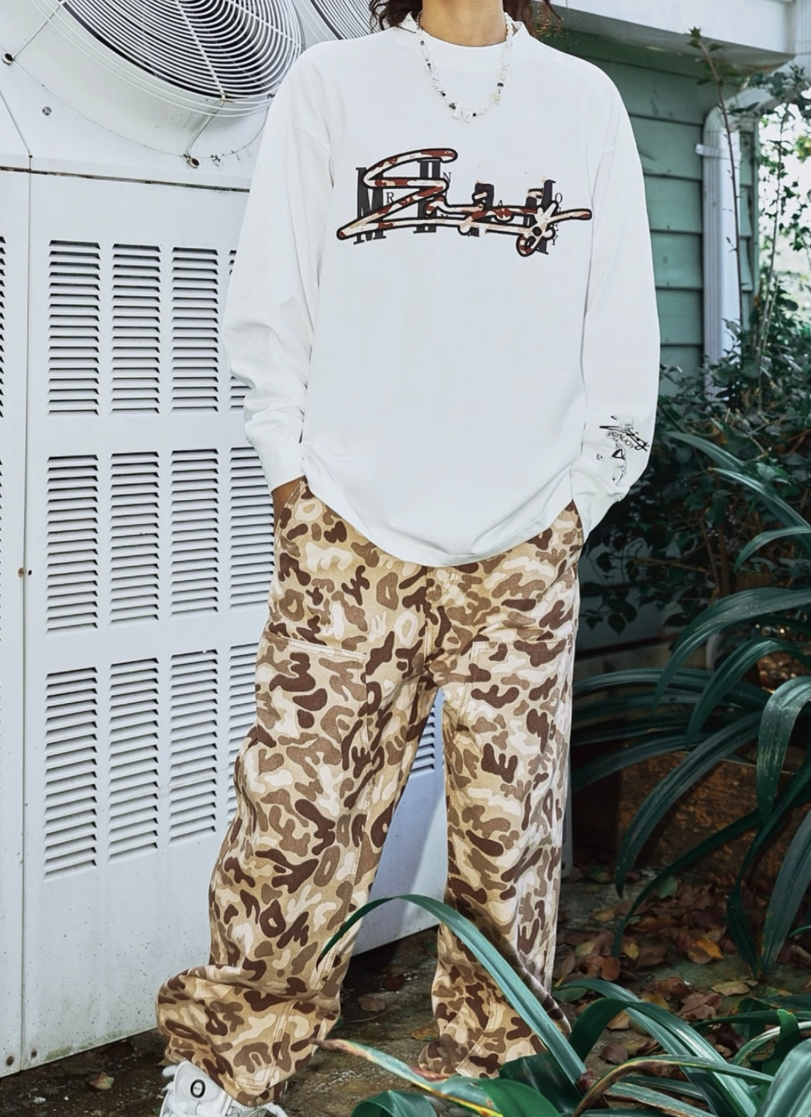 瑕疵！质感真的牛批！某保359！ME家重磅水洗伐木迷彩裤男女同款